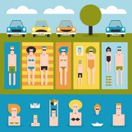 People at the river