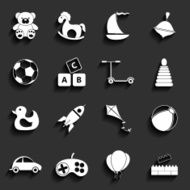 Toys Vector Flat Icons N3