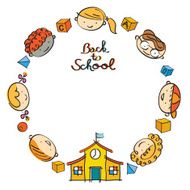 Kindergarten Kids Back to School Frame N5