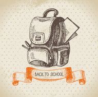 Hand drawn back to school illustration