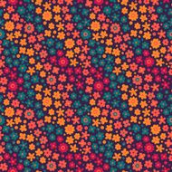 Seamless pattern with cute flowers N15