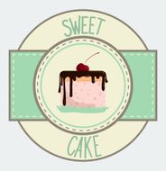 Vintage cupcake poster design N17