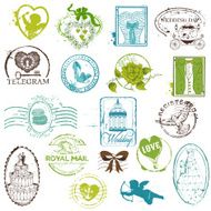 Vintage Rubber Stamp Collection -