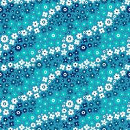 Seamless pattern with cute flowers N16