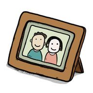 friend photo in wooden frame