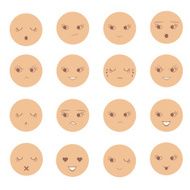 cartoon vector face emotion N2