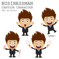 Businessman cartoon character EPS 10 vector N18