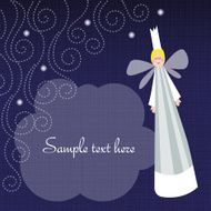 Vector background with an angel