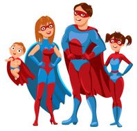 Family of superheroes
