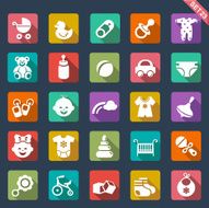 Baby icon set N19