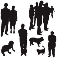 Various Silhouettes (vector illustrations)