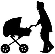 Mamma with child in carriage