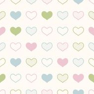 seamless hearts pattern