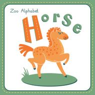 Letter H - Horse N2