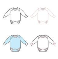 Long Sleeve Infant Bodysuit Set