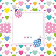 ladybugs and hearts greeting card N2