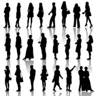 silhouettes mans and womans N6