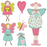 Scrapbook Design Elements - Baby Doll Set