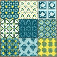 Seamless backgrounds Collection - Vintage Tile N9