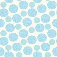 Decorative delicate blue seamless circle pattern