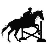 Horse Jumping Silhouette
