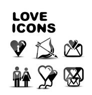 Vector love icons N2