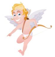 Cupid pointing finger