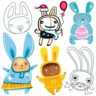 Rabbits set