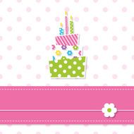 baby girl birthday cake