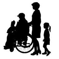 Vector silhouette of family N492