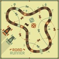 Vector Board Game - Road Runner N2