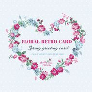 Vintage Floral Frame - with place for photo N2
