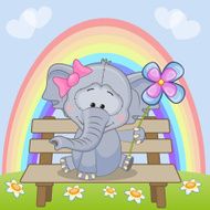 Elephant with flower N2