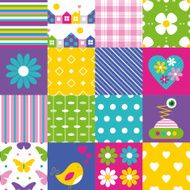 happy patchwork pattern collection N5