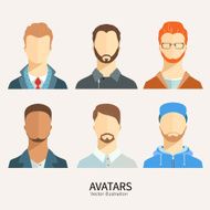 Set of avatar icons N5