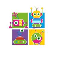 cute robots collection greeting card N5