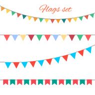 Flags vector set for your birthday design