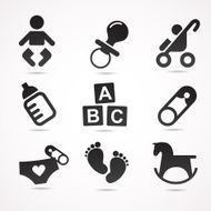 Baby icon set N20