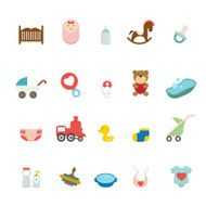 Baby icons set N29