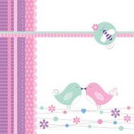 love birds greeting card N3