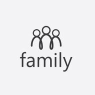 happy family vector design template N11