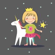 Girl with a unicorn