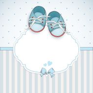 Baby boy shower card N145