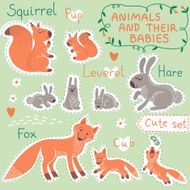 Baby and Mommy Animal Set N7