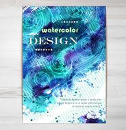 Poster Template with Watercolor Splash