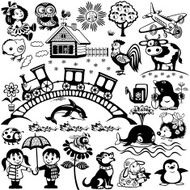 black white set for kids N2