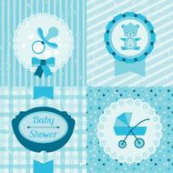 Boy baby shower invitation cards