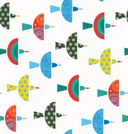 Seamless decorative pattern with birds
