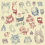 Owl Doodle Collection