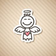Hand Drawn Angel N21